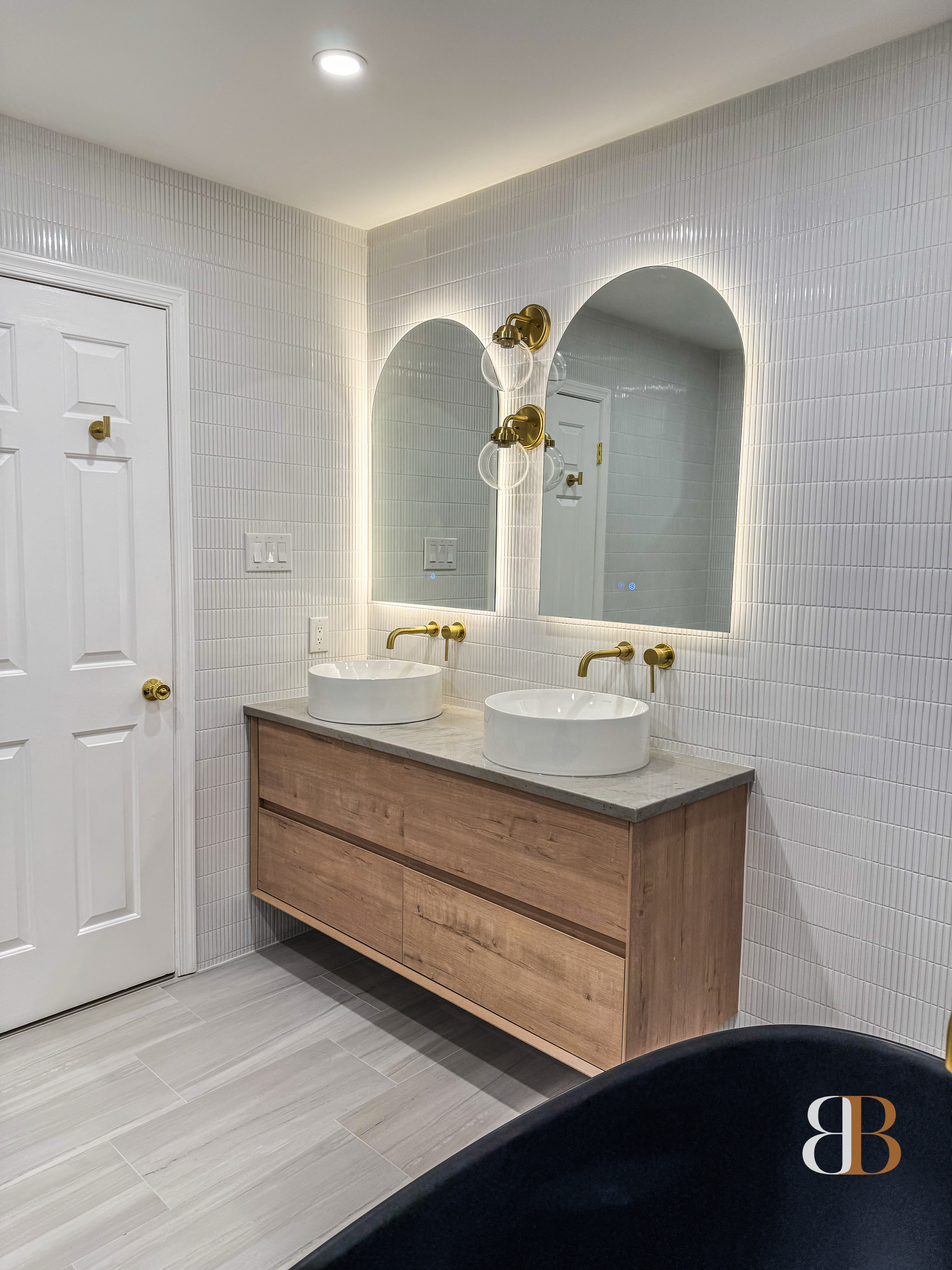 Modern bathroom remodel in Lower Gwynedd by B&B Associates Creations — photo 5